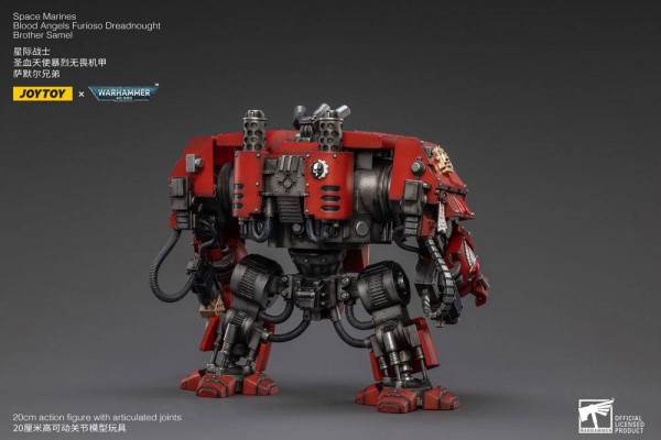 Warhammer 40k Actionfigur 1/18 Blood Angels Furioso Dreadnought Brother Samel 20 cm