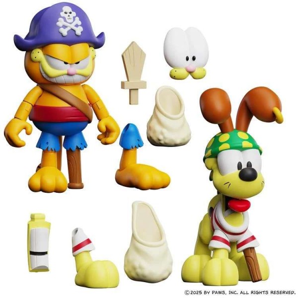 Garfield Halloween Adventure Pirate Garfield + Pirate Odie Actionfiguren