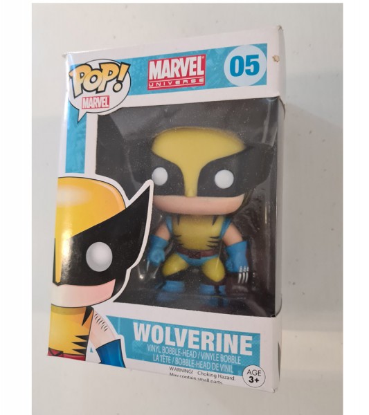 B-Ware Marvel Comics POP! Vinyl Wackelkopf-Figur Wolverine 10 cm - defekte Verpackung