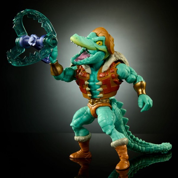 MOTU x TMNT: Turtles of Grayskull Deluxe Actionfigur Leatherhead 14 cm - EU Version