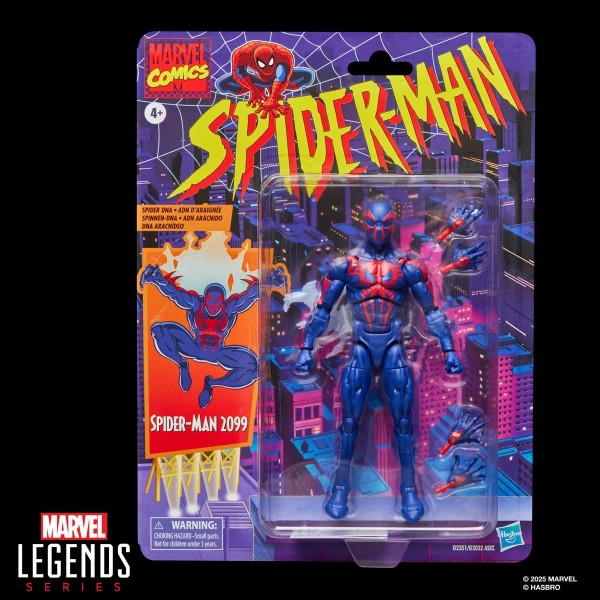 Spider-Man Marvel Legends Retro Cardback Spider-Man 2099 Actionfigur