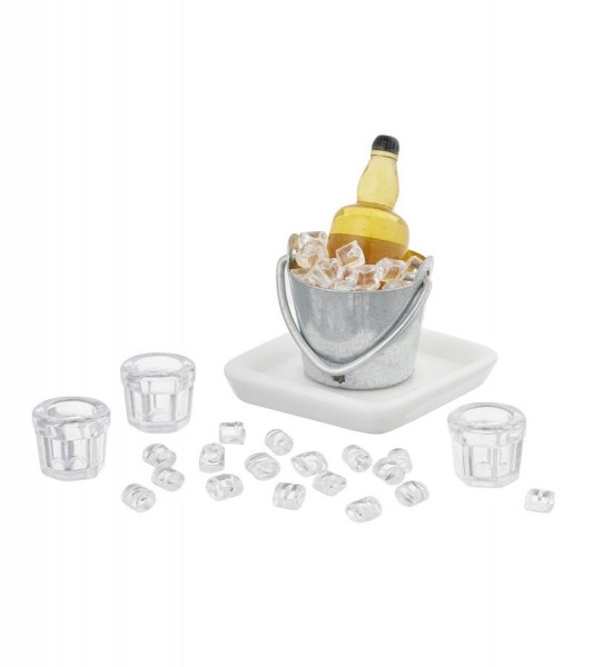 Whiskey set with ice cubes - 3 cm - 6 pieces