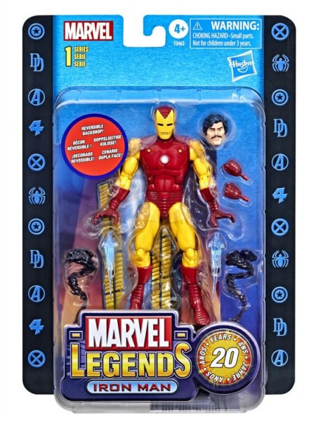 Marvel Legends 20th Anniversary Retro Action Figure Iron Man