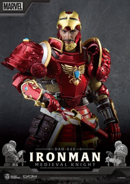 Marvel Dynamic 8ction Heroes Action Figure Medieval Knight Iron Man