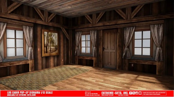 Extreme Sets Log Cabin Pop-Up Diorama 1/12