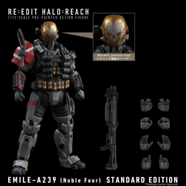 Halo: Reach Actionfigur 1/12 Emile-A239 (Noble Four) 18 cm