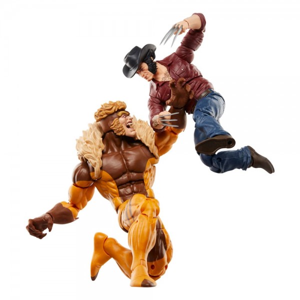 Wolverine 50th Anniversary Marvel Legends Action Figure 2-Pack Marvel's Logan & Sabretooth 15 cm