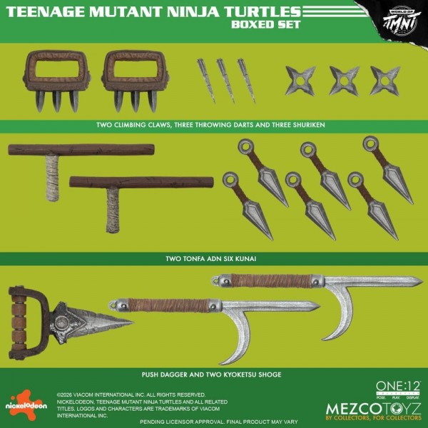 Teenage Mutant Ninja Turtles One:12 Collective Actionfiguren 1/12 Boxed Set 17 cm