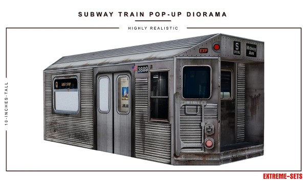 Extreme Sets Subway Train Pop-Up Diorama 1/12