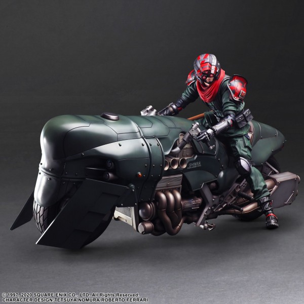 Final Fantasy VII Remake Play Arts Kai Action Figure Set Shinra Elite Security Officer & Motorcycle
