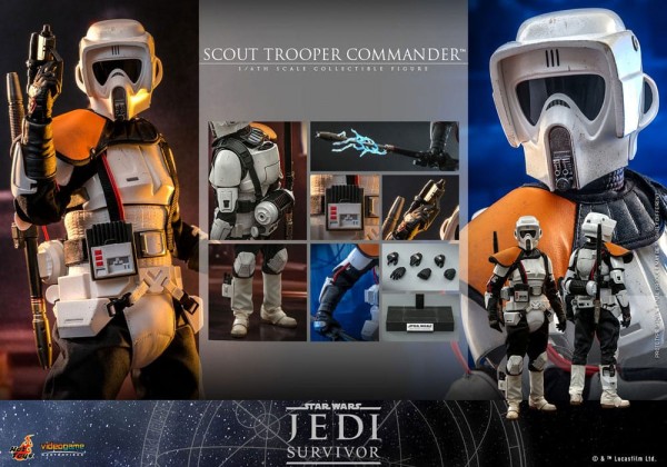 Star Wars Jedi Survivor Videogame Masterpiece Action Figure 1/6 Scout Trooper Commander 30 cm