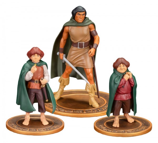 Der Herr der Ringe Animated Film PVC Figuren 3er-Pack Frodo, Aragorn, and Samwise