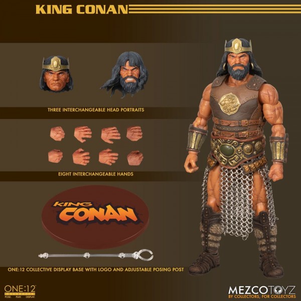 Conan der Barbar Actionfigur 1:12 King Conan 17 cm