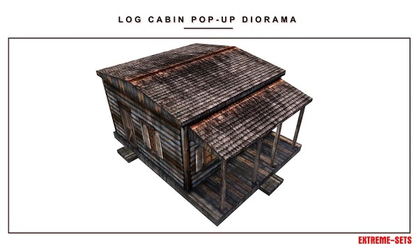 Extreme Sets Log Cabin Pop-Up Diorama 1/12