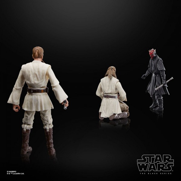 Star Wars Episode I Black Series Action Figure 3-Pack Qui-Gon Jinn, Darth Maul, Obi-Wan Kenobi 15 cm