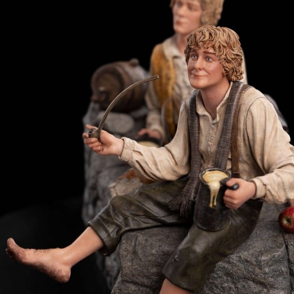 Der Herr der Ringe Mini Statue Merry und Pippin 12 cm-Copy
