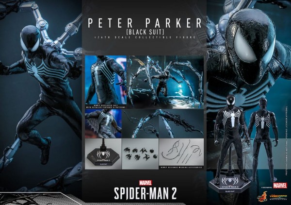Spider-Man 2 Video Game Masterpiece Actionfigur 1/6 Peter Parker (Black Suit) 30 cm