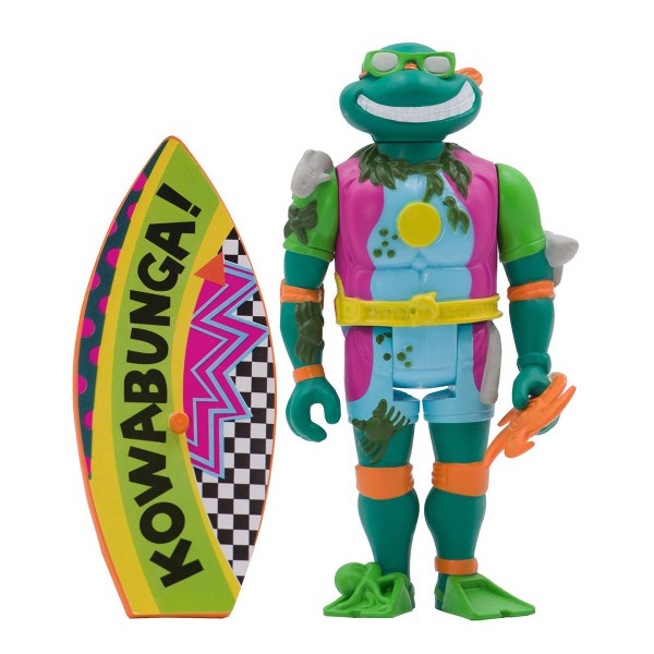 Teenage Mutant Ninja Turtles ReAction Actionfigur Sewer Surfer Michelangelo