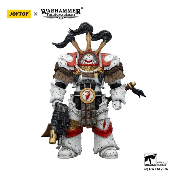 Warhammer 40,000 Action Figure White Scars Legion Praetor in Cataphractii Terminator Armour 14 cm