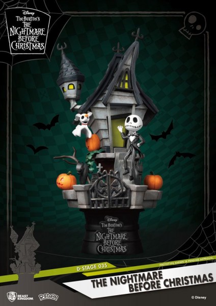 Nightmare before Christmas D-Stage PVC Diorama Jack&#039;s Haunted House 15 cm