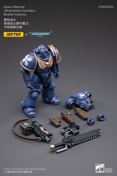 Warhammer 40k Action Figure 1/18 Ultramarines Outriders Brother Catonus