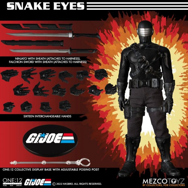 G.I. Joe ´The One:12 Collective´ Actionfigur 1/12 Snake Eyes (Deluxe Edition)