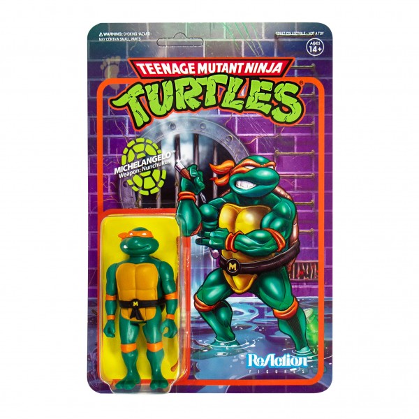Teenage Mutant Ninja Turtles ReAction Actionfigur Michelangelo