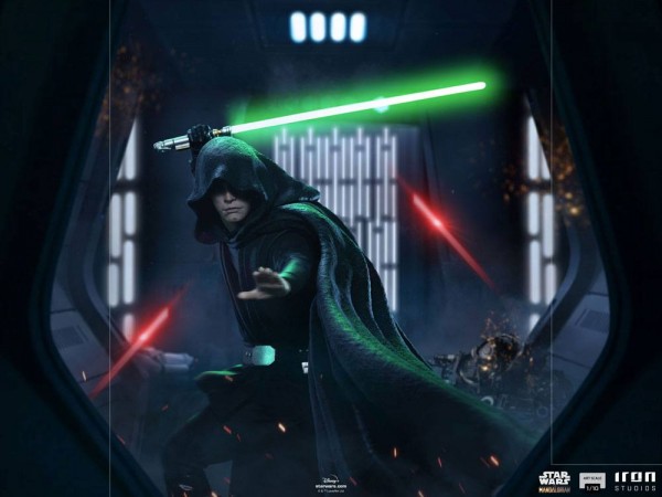 Star Wars The Mandalorian BDS Art Scale Statue 1/10 Luke Skywalker (Combat Version)