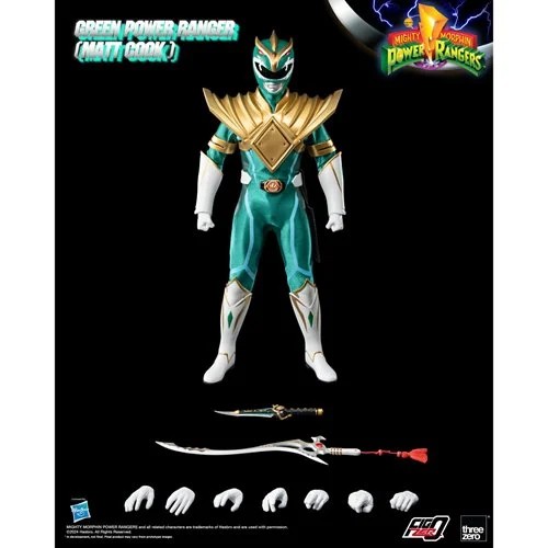 Mighty Morphin Power Rangers Green Ranger Matt Cook Standard Version FigZero 1:6 Scale Previews Excl