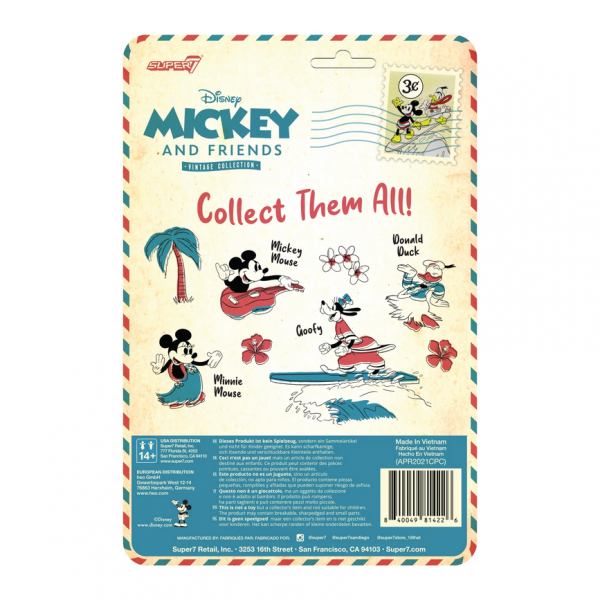 Disney Mickey & Friends Vintage Collection ReAction Action Figure Minnie (Hawaiian Holiday)