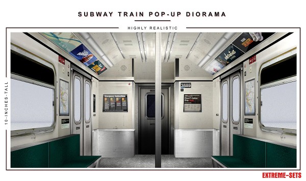 Extreme Sets Subway Train Pop-Up Diorama 1/12