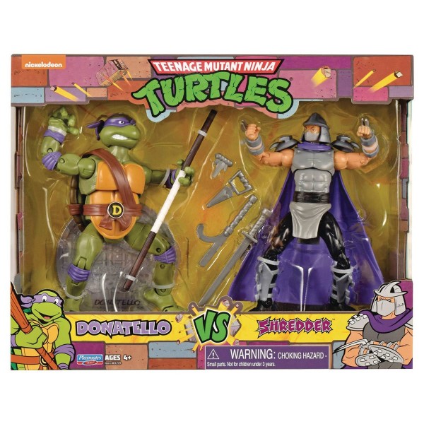 Teenage Mutant Ninja Turtles Classic Actionfiguren Donatello vs. Shredder (2-Pack)