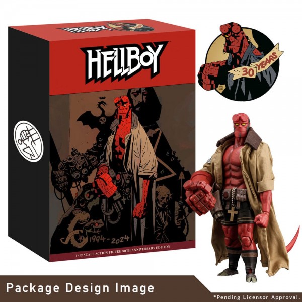 Hellboy Actionfigur 1/12 Hellboy 30th Anniversary Edition 19 cm