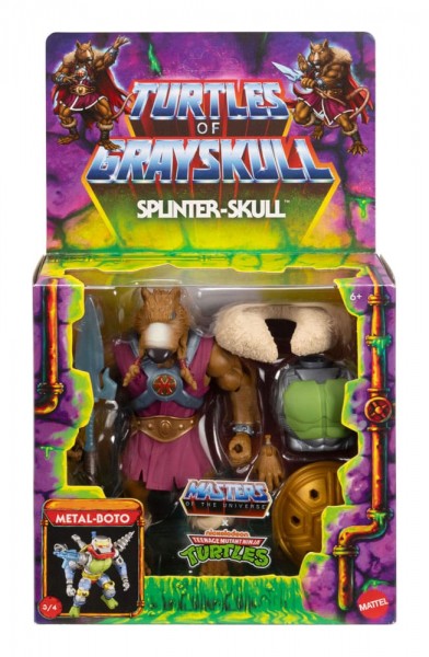 MOTU x TMNT: Turtles of Grayskull Deluxe Actionfigur Splinter-Skull 14 cm
