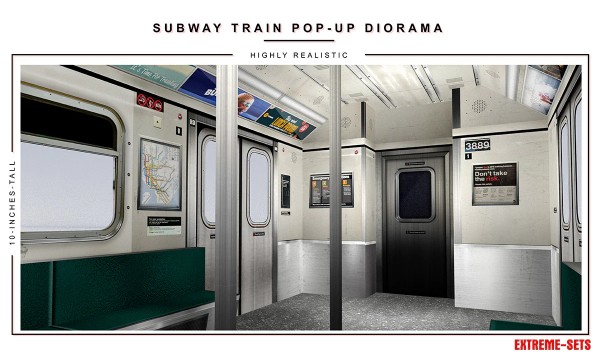 Extreme Sets Subway Train Pop-Up Diorama 1/12