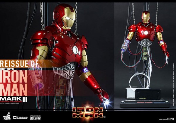 Iron Man Movie Masterpiece Action Figure 1/6 Iron Man Mark III (Construction Version)