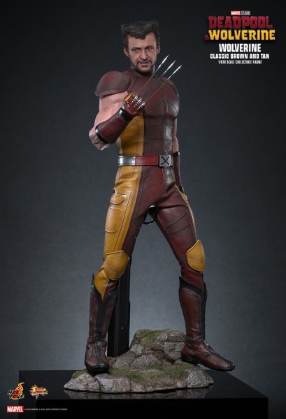 Deadpool & Wolverine Movie Masterpiece Actionfigure 1/6 Wolverine (Classic Brown and Tan) Hot Toys Exclusive 31 cm