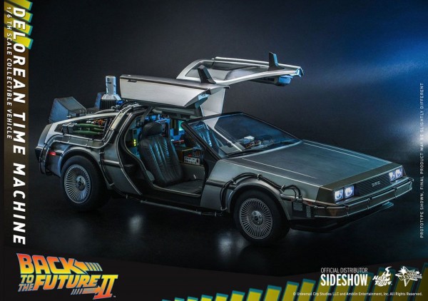 Back to the Future II Movie Masterpiece Vehicle 1/6 DeLorean Time Machine