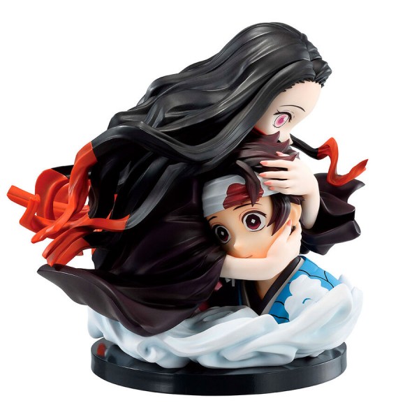 Demon Slayer Kimetsu no Yaiba Tanjiro Kamado & Nezuko Kamado Locus Ichibansho Figur 15 cm