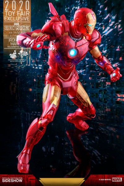 Iron Man 2 Movie Masterpiece Actionfigur 1/6 Iron Man Mark IV (Holographic Version) Exclusive