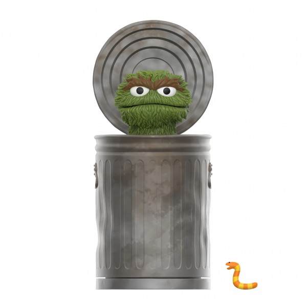 Sesame Street ReAction Actionfigur Wave 03 - Oscar the Grouch