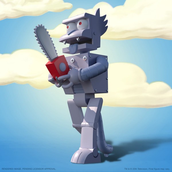 The Simpsons Ultimates Action Figure Robot Scratchy