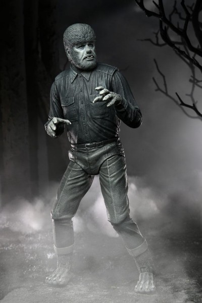 Universal Monsters Action Figure Ultimate The Wolf Man (Black & White)