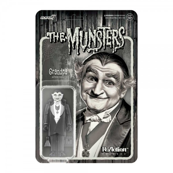 The Munsters Wave 2 ReAction Actionfigure Grandpa (Grayscale)