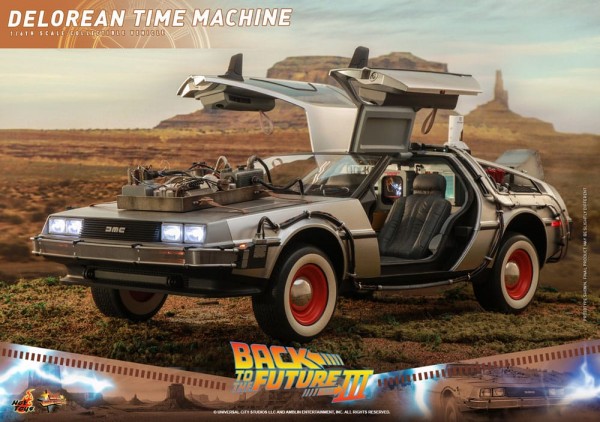 Zurück in die Zukunft III Movie Masterpiece Fahrzeug 1/6 DeLorean Time Machine 72 cm