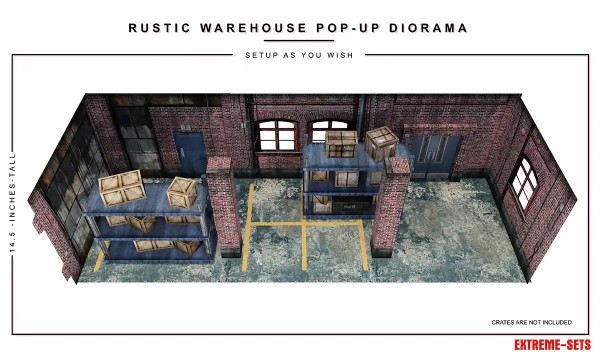 Extreme Sets Rustic Warehouse Pop-Up Diorama 1/12