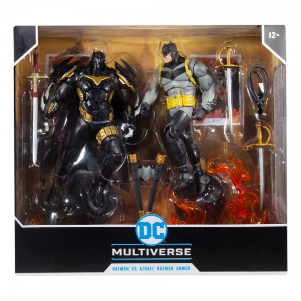 DC Multiverse Collector Multipack Action Figures Batman vs Azrael Batman Armor (2-Pack)