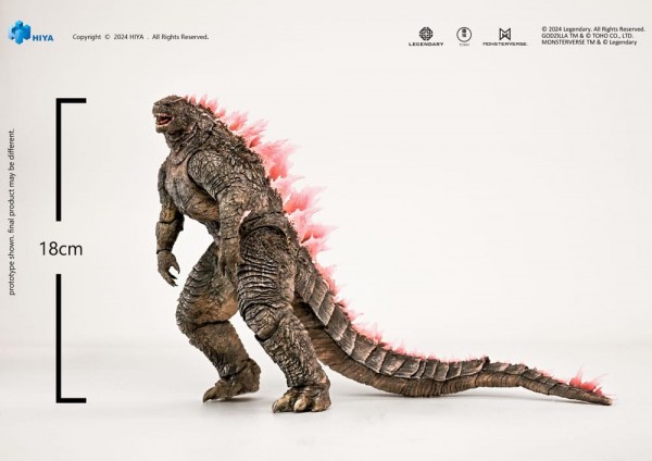 Godzilla x Kong: The New Empire Exquisite Basic Actionfigur Godzilla Evolved Ver. 18 cm