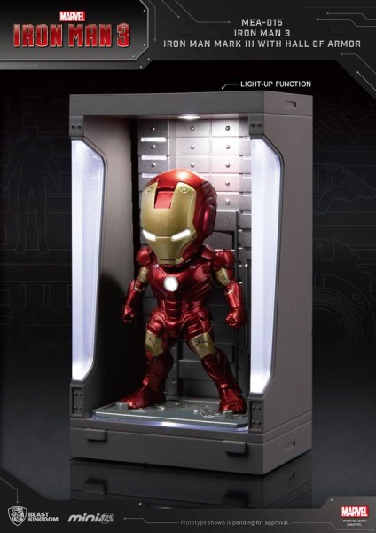 Iron Man 3 'Mini Egg Attack Action' Figure Hall of Armor Iron Man Mark III