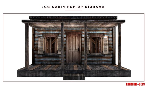 Extreme Sets Log Cabin Pop-Up Diorama 1/12